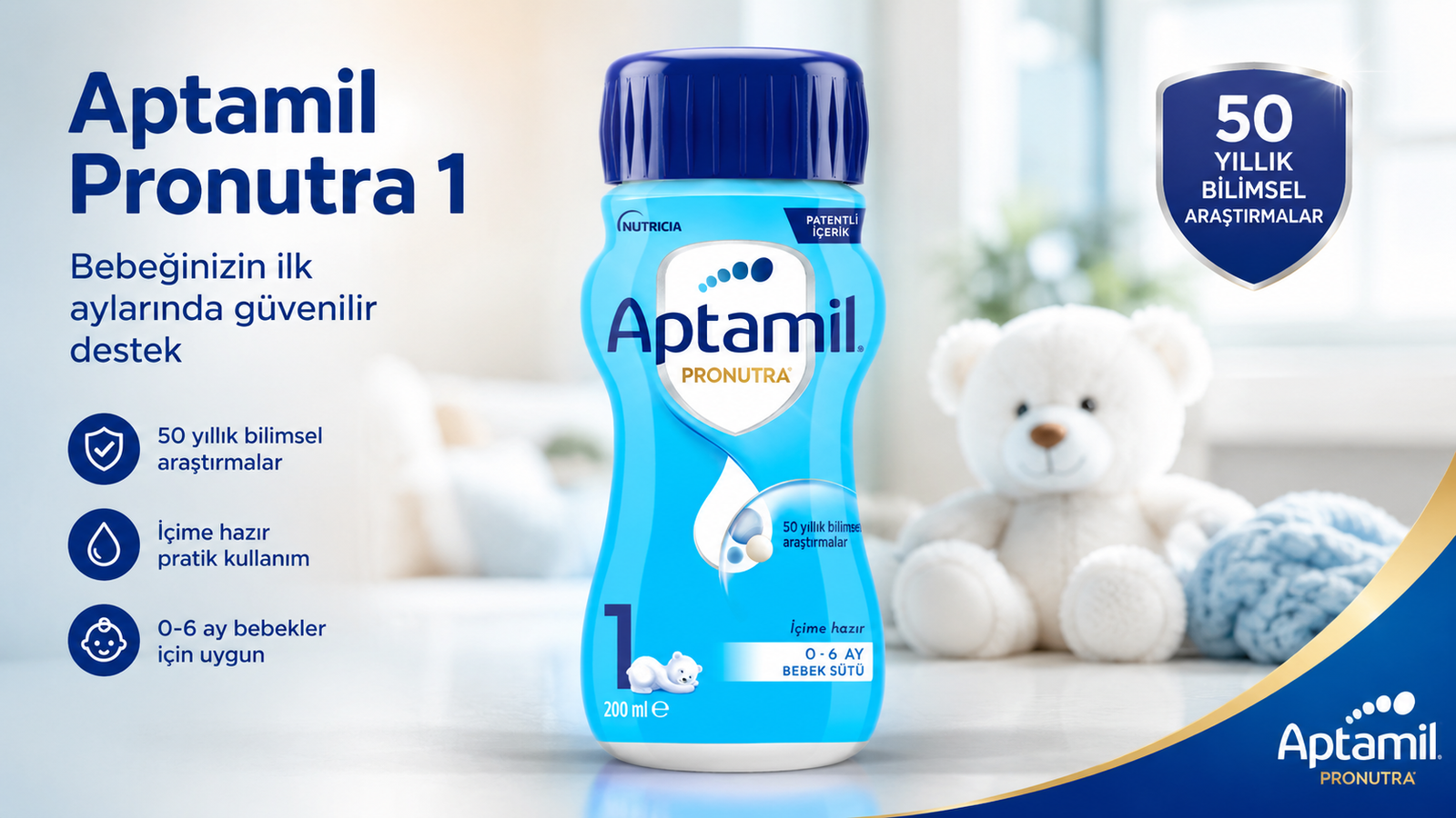 Aptamil Pronutra ile Güvenle Büyüsün